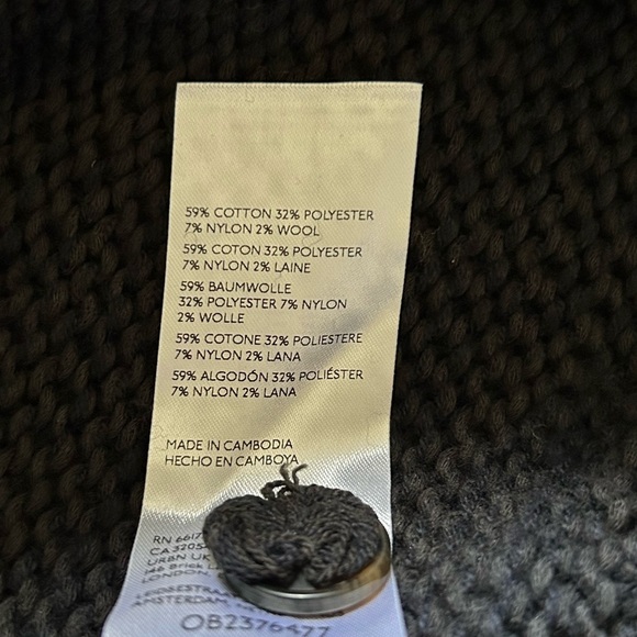 Anthropologie Maeve Collared V-Neck Cardigan Sweater graphics size S - Picture 10 of 10